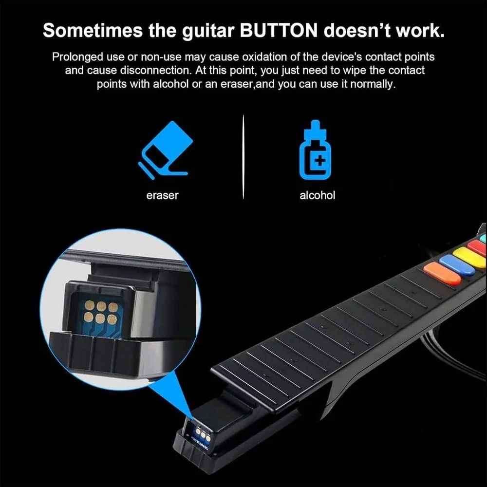Gametime‎ Buddies Wireless Guitar for Nintendo Wii Games Guitar Hero & Rock Band